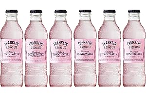 ZEUS PARTY Acqua Tonica Franklin & Sons Tonic Water 200 ml (Rabarbaro & Ibisco, 6)