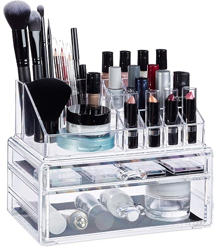 Organiseur de maquillage 13 compartiments, rangement salle de bain collection exclusive Sarah Organiseur de maquillage 13 compartiments, rangement salle de bain collection exclusive Sarah