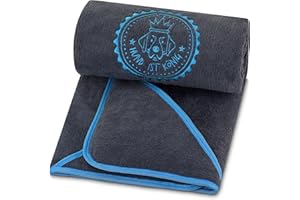 HUND IST KÖNIG Toalla para Perros prémium Extra Absorbente, Ultra Suave y esponjosa, Toalla para Perros de Microfibra de Alto Rendimiento con 4 Orificios, Lavable a 60°, Secado rápido, 130 x 75 cm