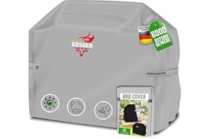 KESSER® Copertura per griglia per barbecue premium Copertura per grill a gas cappa grigliata resistente alle intemperie - Weber, Brinkmann, Char Copertura protettiva per griglia Copertura protettiva