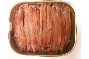 Desde 1912 Costa Vasca, Filetti di acciughe del Mar Cantabrico in olio di oliva, Umami, pescate in primavera, maturate 12 mesi, scatola con tappo salva freschezza, peso netto 335g