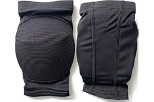 DANCEYOU Knee Pads Hard Sponge with Fleece Inside Sports Knee Support Knee Sleeves Brace Protector Unisex for Dance Sport and Training, Black M