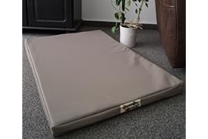Hundebettenmanufaktur Matelas pour chien / tapis de panier pour chien - Housse en similicuir et mousse de 5 cm - Disponible en différentes couleurs et tailles