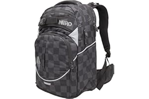 Nitro Superhero, juego de mochila escolar, mochila, cinturón de cadera extraíble, placa inferior resistente, bolsa térmica