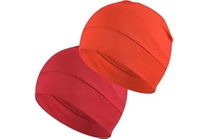 EINSKEY Cappello Cotone Uomo Donna Leggero Traspirante Skull cap Multifunzione Copricapo Berretto per la Notte, Casco Moto, Bici, Chemioterapia