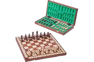 SQUARE GAME Square - Echecs en Bois - Jupiter - 40 x 40 cm - Échiquier & Pièces d'échecs