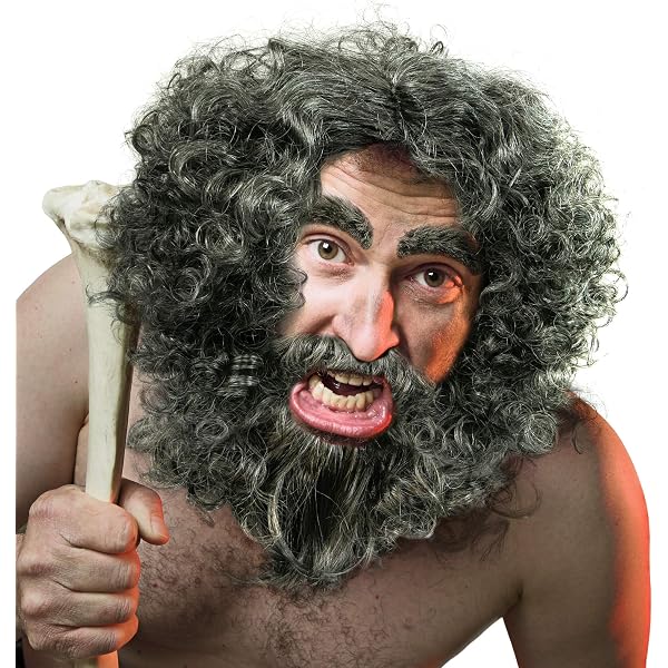 FIESTAS GUIRCA | Costume Cavernicolo Bambini - Vestito e Osso - Costumi Preistorici per Halloween, Carnevale e Feste in Maschera