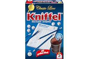 Schmidt Spiele 49203 Kniffel, Classic Line, mit großem Block, mit original Kniffelbecher