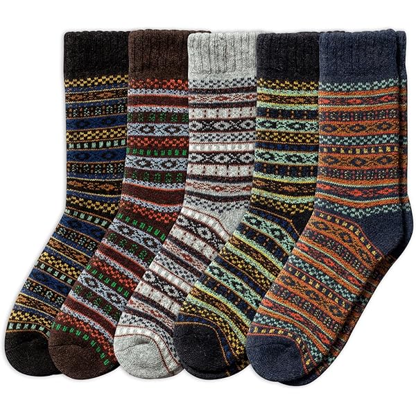 NORDIC Socks 2 Paar Merino Wollsocken für Männer & Frauen, Wintersocken