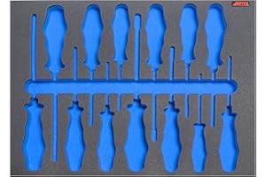 APTEX. APTEX Schaumeinlage passend für Wera Schraubendreher, Schraubmeißel Big Pack 900 Kraftform 13 teilig 300x400x35mm