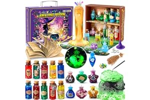 TACOBEAR Kit di Pozioni Magiche Bambini 6 7 8 9 10 Anni,20 Pozioni Magia Fai Da Te Lavoretti Creativi Giocattoli Artigianali Giochi per Bambini Regali di Natale e Compleanno Regalo per Bambina 6-12 Anni
