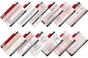 BOSPHORUS CARD Krankenschwester-Abzeichen, medizinische Referenzkarten, 6 Stück (Bluttyp, unverzichtbares Zubehör für die Arbeit oder die Schule, tolles Geschenk für Krankenschwestern (Herzzeichen)