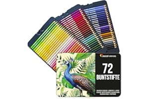‎ZENACOLOR Zenacolor Buntstifte Set 72 Professionelles Buntstifte - Bleistifte für Malbücher - Stifte Set für Zeichnen