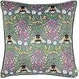 Wylder Nature House of Bloom Zinnia Bee Repeat Cushion Cover,43 x 43cm