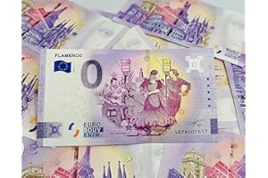 EUROSOUVENIR Cadeaux Originaux - Billets de Banque personnalisés Motifs Flamenco - Imprimés sur du Papier-Monnaie - Souvenir de Mariage - Design de Billets de Banque - Euro Souvenir