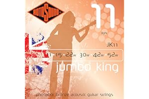 Rotosound JK11 Phosphor Bronze Light Gauge Acoustic Guitar Strings (11 15 22 30 42 52)