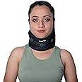 Wonder Care Soft Cervical Collar Adjustable Collar Neck Support Brace Neck Support Soft Neck Collar Neck Brace for Neck and Support for Women & Men_Black_Medium.
