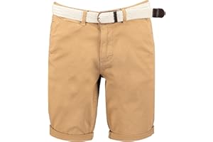 GEO NORWAY PLAGEO Men – Bermudas Chino para Hombre, Cintura – Bermudas Cortas Grandes Bolsillos – Pantalones Cortos de algodón
