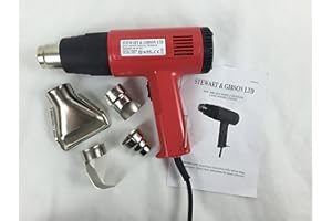 Wheels N Bits 2000W Hot Air Heat Gun Dual Temperature Paint Stripper DIY Tool & 4 Nozzle 230v