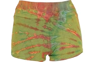 Guru-Shop, Mutandine Tie Dye, Verde, Sintetico, Dimensione Indumenti:36, Pantaloncini e Pantaloni 3/4, Leggings