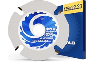 Disco de corte para amoladora angular de madera FALKENWALD® Flex con 4 dientes hoja de sierra para amoladora angular 125 mm