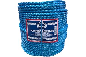 220M TRADE COILS EVERLASTO BLUE POLYPROPYLENE POLY ROPE 6MM 8MM 10MM 12MM 14MM (10MM)