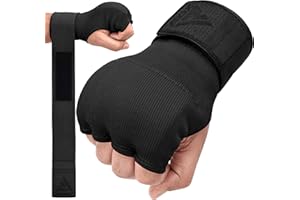 RDX Gel Vendas de Boxeo para Manos Guantes Interiores, Muñequeras Rápidas de 100 cm de Largo, Elásticos, Puño Acolchado Protección para Manos, Muay Thai MMA Artes Marciales Vendas de Entrenamiento