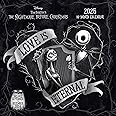 Pyramid International The Nightmare Before Christmas 2025 Calendar – Disney Tim Burton 16-Month Planner, Iconic Characters, Large Grid