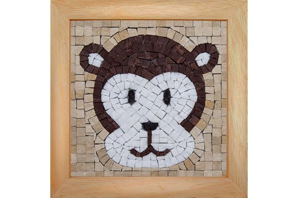 Trois petits points- Mosaic Box Monkey Face-GEANT, 6192459602677, Universel