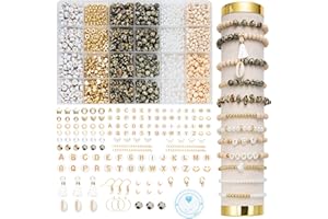 LEUYUEE Perline Per Braccialetti Kit Fai Da Te Kit per la creazione di gioielli pietre preziose naturali per Gioielli Braccialetti Collane Orecchini