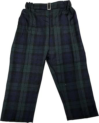 baby boy red tartan trousers