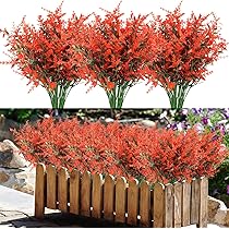9 Bündel Künstliche Blumen Outdoor Kunstblumen Wetterfest Kunstpflanzen