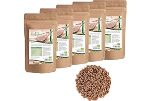 Mynatura Bio Sachet de 1000 g de psyllium d’Inde - Riche en fibres alimentaires - Qualité alimentaire contrôlée - pur à 99 % - Produit alimentaire naturel pur - Pour homme et animaux