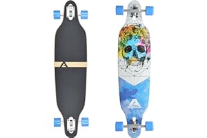 Apollo Longboard edición Especial Tabla Completa, con rodamientos de Bolas ABEC Alta velicidad, Drop-Through Freeride Skate Cruiser Boards