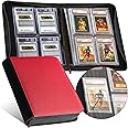 PREZA The Original Slab Binder - Graded Card Storage Binder - Holds 32 Graded Slabs - Premium Trading Card Album compatible with PSA, BGS, and SGC (Red)