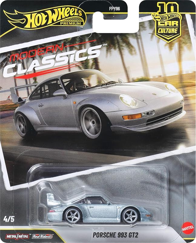 Hot Wheels Car Culture Fahrzeug, Premium Die-Cast Spielzeugauto oder Spielzeugtruck im Maßstab 1:64 mit Real-Riders-Reifen, Metall/Metall-Karosserie und -Fahrgestell (Stile können abweichen), JKF16