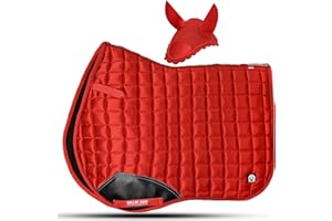 Gallop Shop Glow General Purpose Saddle Pad Set (Full, Red)