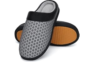 Mishansha Zapatillas de Casa Hombre Mujer Cálido Espuma de Memoria Invierno Pantuflas, Gr.36-48 EU