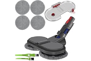 Italdos Brosse Lavante Sol compatible pour dyson V8 V10 V11 Aspir, Polissage, Lavage à Sec et Humide pour Sol en Marbre Parquet compris Chiffon en Microfibre et Réservoir d'eau