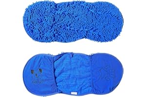 ‎PET WIZ pet wiz Mikrofaser-Handtuch für Nudeln/Chenille, super saugfähig, schnell trocknend, leicht, mit praktischen Handschuhfächern, 82 cm x 32 cm, Königsblau