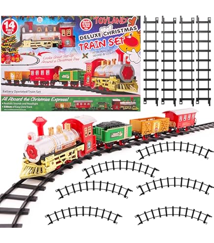 Village de Noël décoration TRAIN 361001 mouvement lumières et musique 37x27x21cm | Leroy Merlin