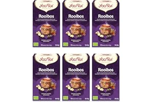 Yogi Tea Rooibos Bio - Infuso Ayurvedico - Miscela di Rooibos, Cannella e Chiodi di Garofano - Senza Caffeina - Confezione da 6x17 bustine (102 bustine in totale)