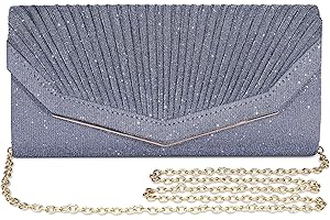 BAICLES Bolso de noche para mujer, elegante bolso de novia, bolso de boda, bolso de mujer, bolso de cadena, bolso pequeño para fiestas y tiempo libre