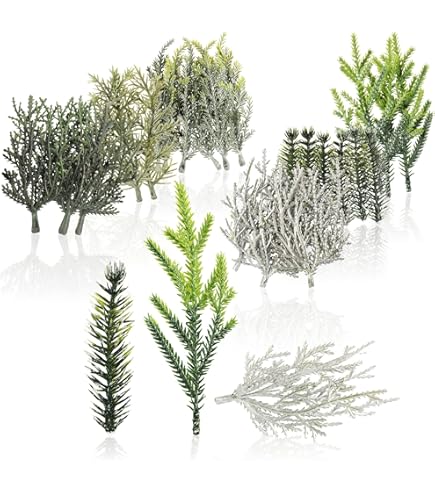 HOWAF Weihnachtsbeeren Set - 240 Stück Gefrostete Beeren Rot Gold Silber