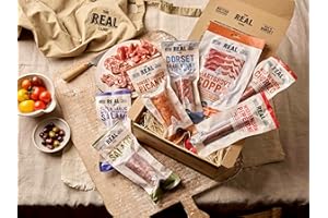 The Real Cure Signature Box - A Selection of 7 Multi Award Winning charcuterie in a Fluted Gift Box