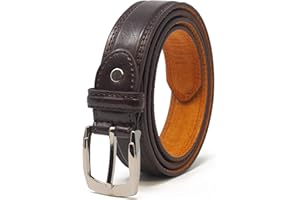 Ossi Ceinture de costume doublée en cuir pour homme 28 mm