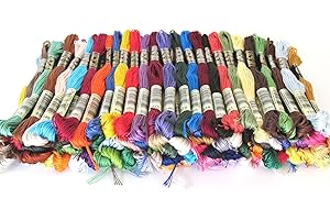 DMC Embroidery Floss Assortment 100 Colors. Genuine Made in France by DMC
