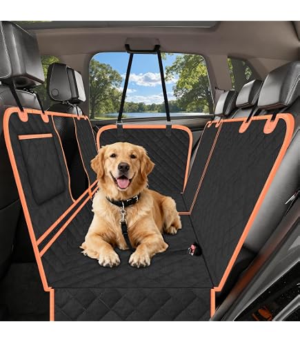 Coprisedile Auto Per Cani PETCUTE, Amaca Impermeabile 150x130 Cm, Antiscivolo, Con Cinghie Regolabili, Per SUV E Auto