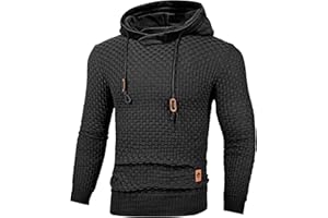 TARAINYA Pull Homme Sweat à Capuche Manches Longues Hoodies Pullover Casual avec Cordon Serrage Ajustable