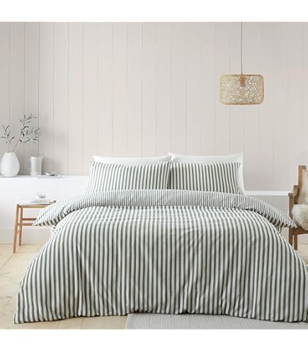 Copripiumino Catherine Lansfield Larsson Geo - Grigio, 1 Piazza, Misto Cotone E Poliestere